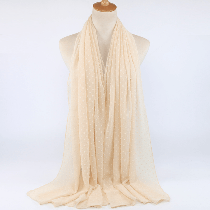 Thick Chiffon Long Scarf