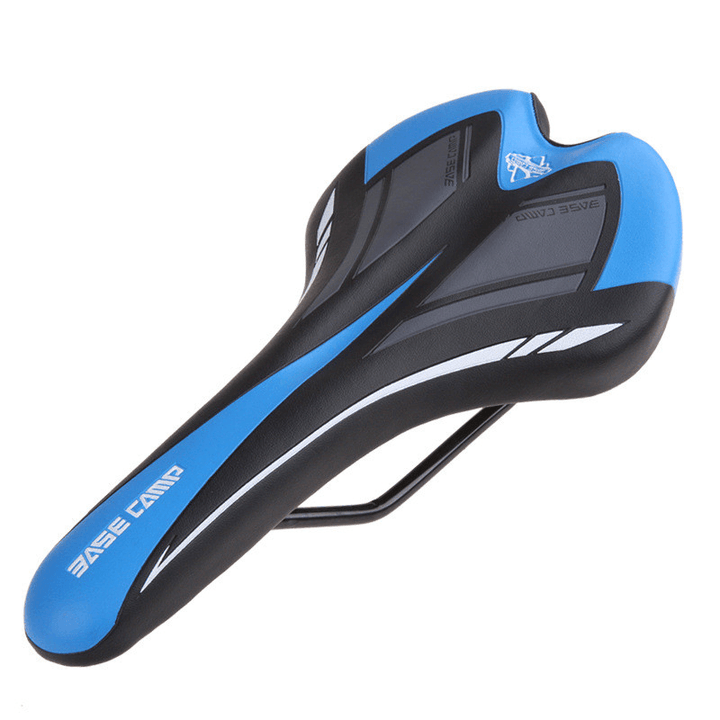 Silicone Bike Saddle Soft Hollow Breathable Shock Absorbed MTB Bicycle Seat Cushion - MRSLM