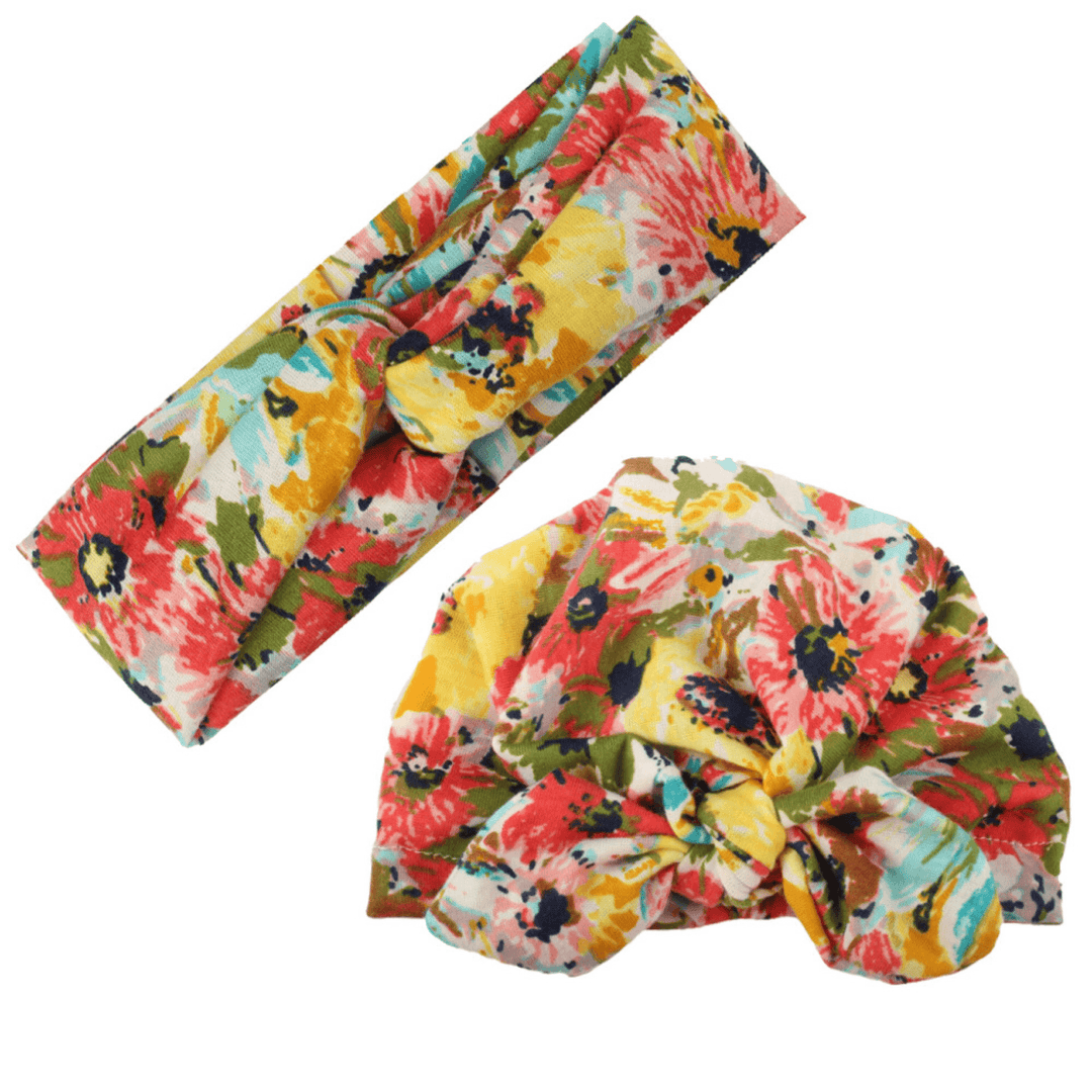 Floral Print Soft Headband - MRSLM