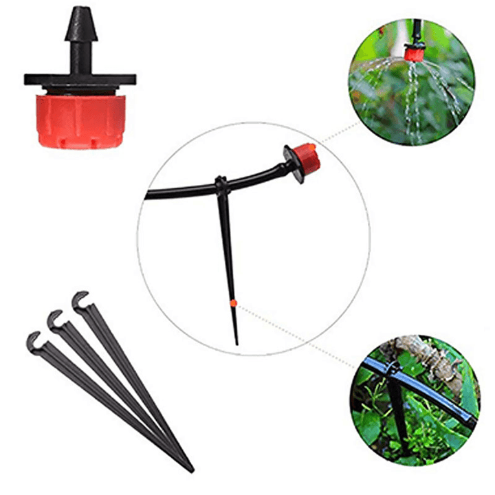 10/25M Hose Irrigation Dripper Watering Kit Automatic Irrigation System Garden Cooling Tool Kits