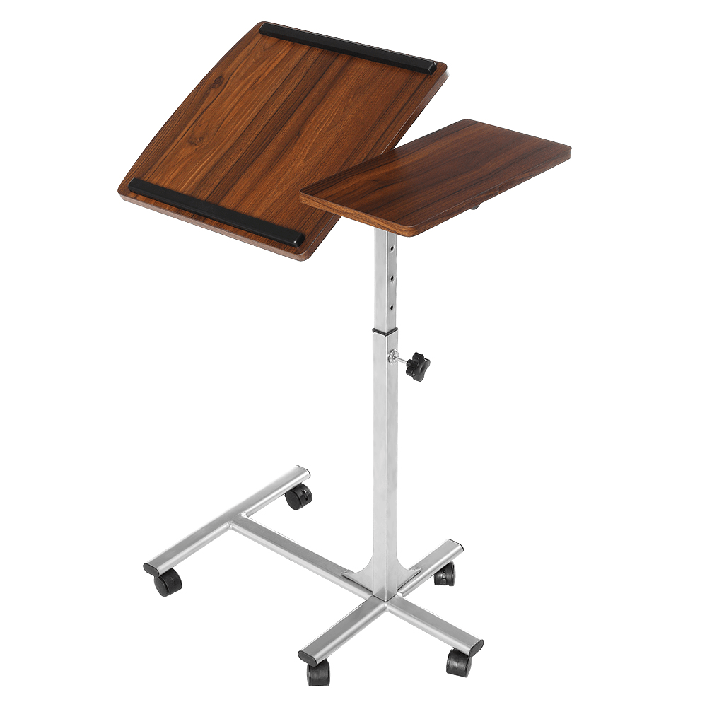 Douxlife¬Æ DL-RT01 Laptop Desk Rolling Table Height Adjustable Tiliting MDF Steel Frame for Home Office