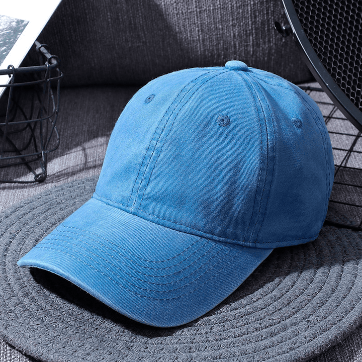 Washed Baseball Caps for Men and Women Outdoor Distressed Sun Hats Simple Caps