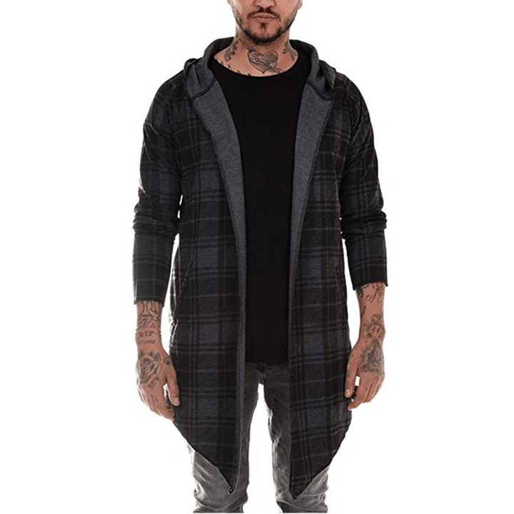 Men'S Casual Plaid Color Matching Men'S Casual Sweater