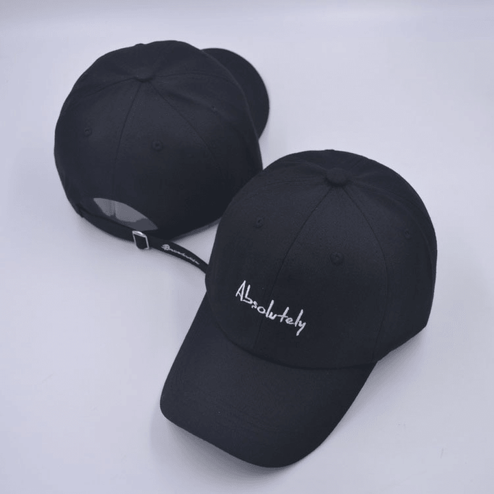 Three Bar Baseball Cap Men'S Soft Top Casual