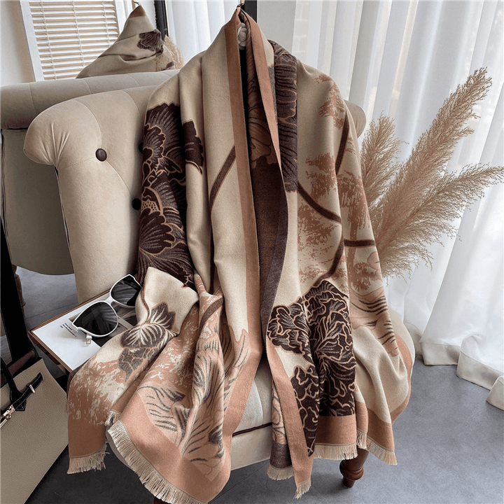 Star Thick Warmth Cashmere Korean Spring and Autumn Ladies Scarf