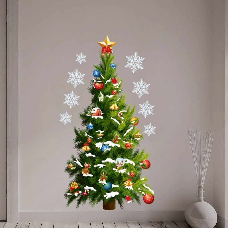 Miico FXMAS Christmas Sticker 3D Christmas Tree Wall Stickers Removable for Room Decorations