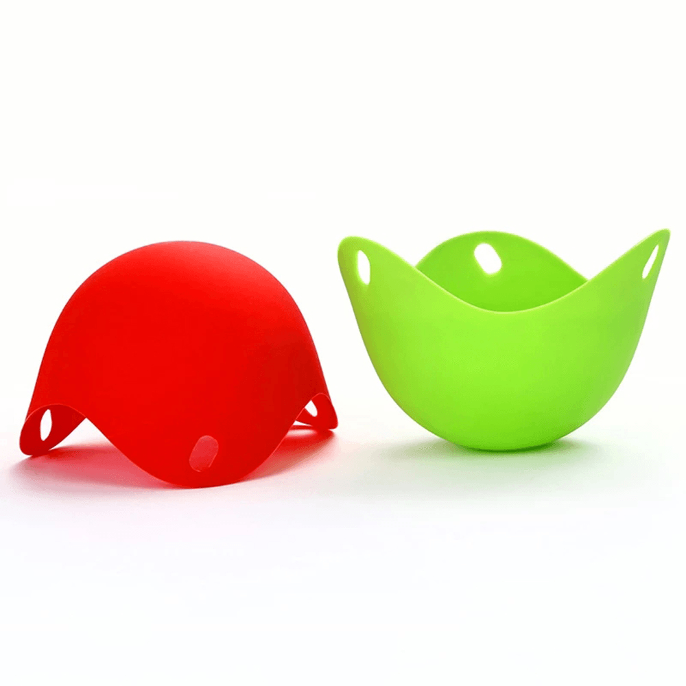 4Pcs Egg Poacher Silicone Pancake Egg Poach Pods Baking Cup Kitchen Cookware Bakeware Tool