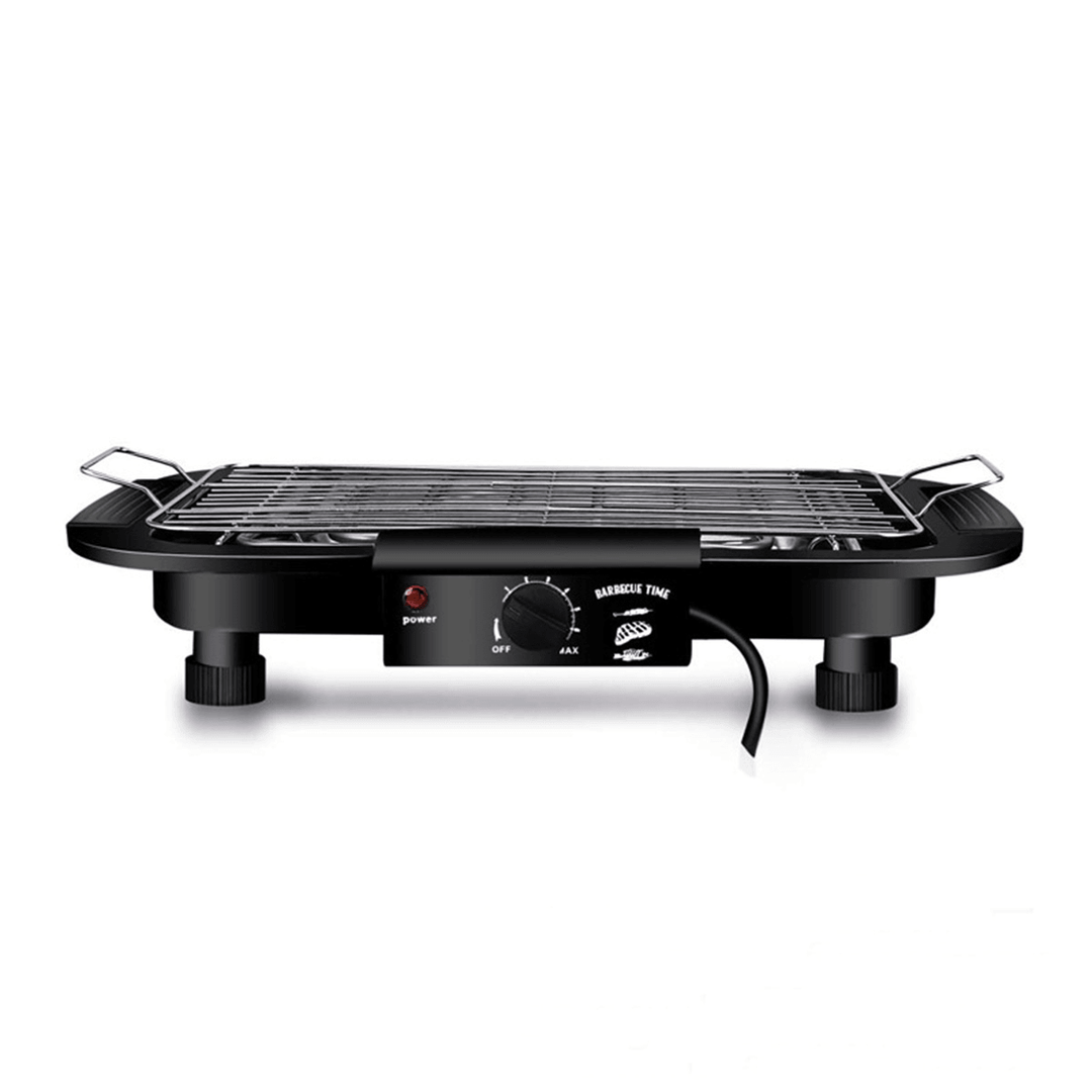 220V Portable Electric Grill Smokeless Electric Pan Grill BBQ Griddle Mini Non-Stick Plate Electric Home Barbecue Grill Machine