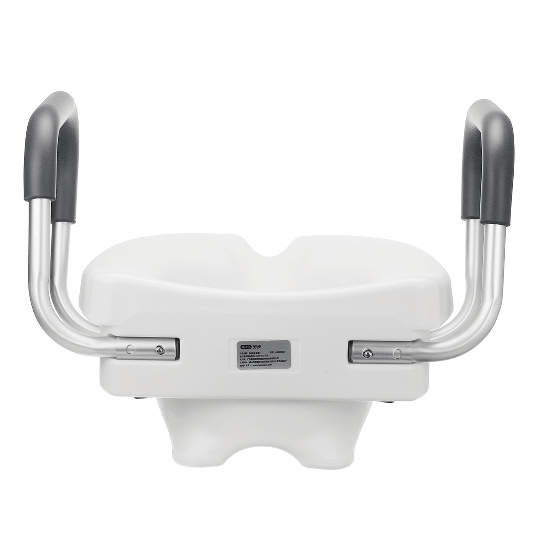 Removable Raised Toilet Seat with Arms Handles Padded Disability Aid Elderly Supports