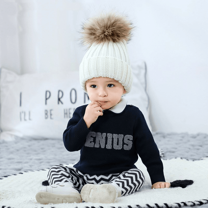 [Retail Not Less than 59] Baby Sweater Spring and Autumn Pullover Sweater Baby Top Spring Baby Clothing