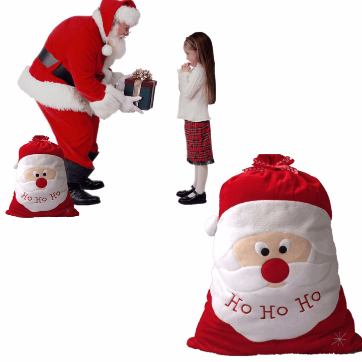 Large Christams Xmas Santa Clau Gift Candy Stocking Bag