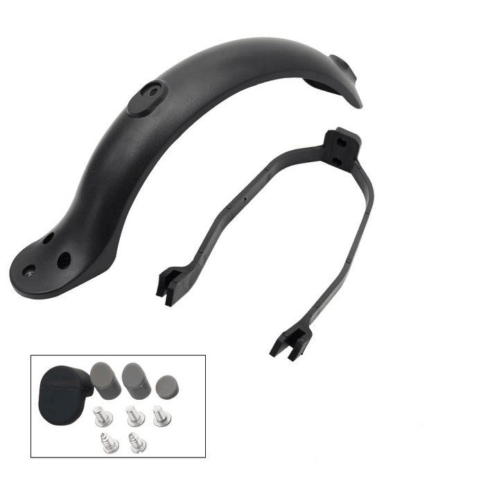 Electric Scooter Rear Fender Universal Scooter Mudguard Tire Splashproof with Rear Taillight Back Guard Wing Scooter Accessories