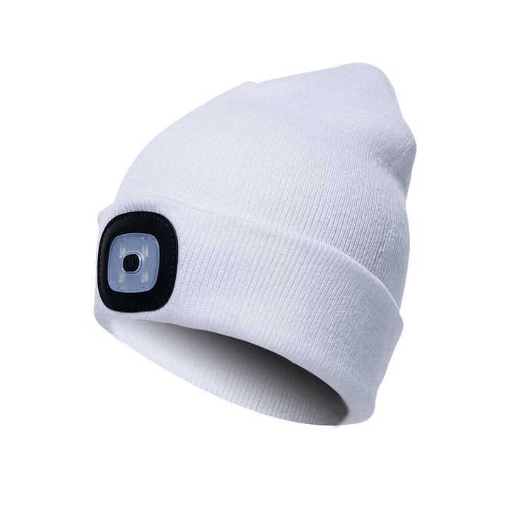 LED Light Beanie Hat Knit Cap Jogging Night Walking