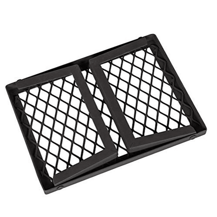 Portable Folding Campfire Grill Grate Camping BBQ Cooking Open over Fire Outdoor Folding Garden Furniture