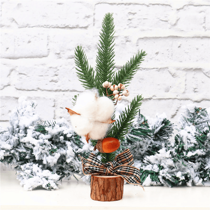 2020 Christmas Ornaments Mini Christmas Tree Ornaments Desktop Simulation Christmas Tree for Home Decor