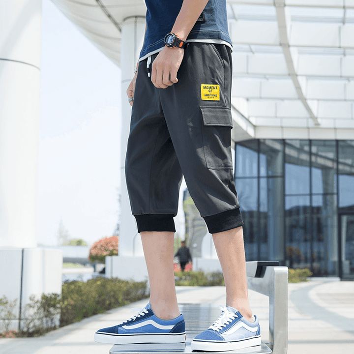 Men'S Casual Shorts Season New Fashion Casual Thin Section 7 Seven Pants Men'S Trend Tooling Shorts