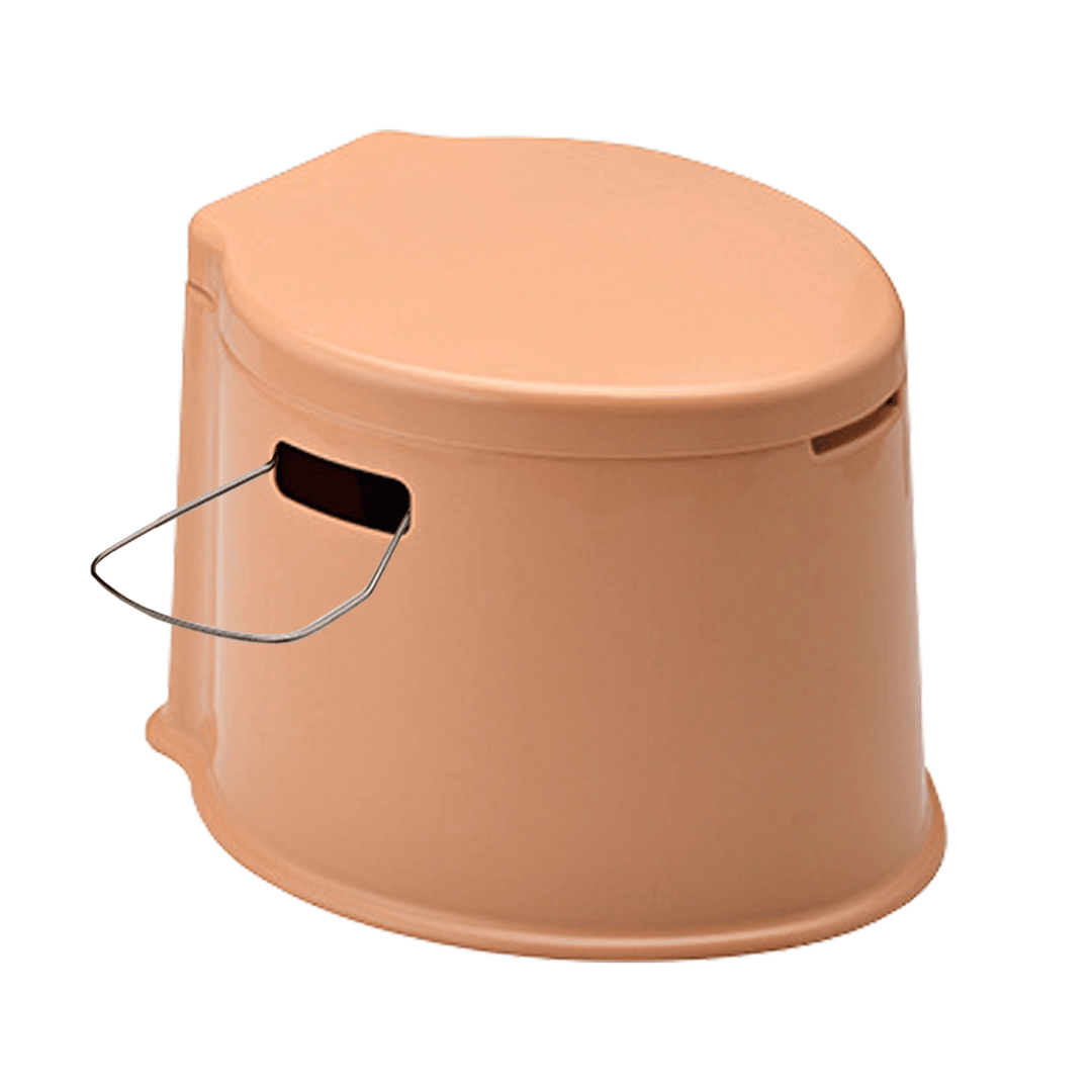 Multifunctional Mobile Toilet PP Board and Barrel Connected Bearing 100KG 5L