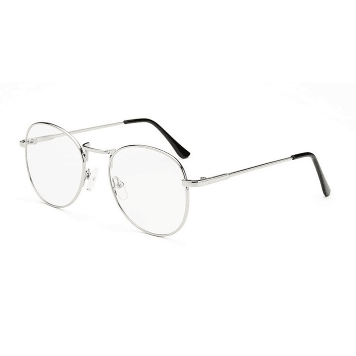 Mens Women Lightweight round Frame Fake Glasses - MRSLM