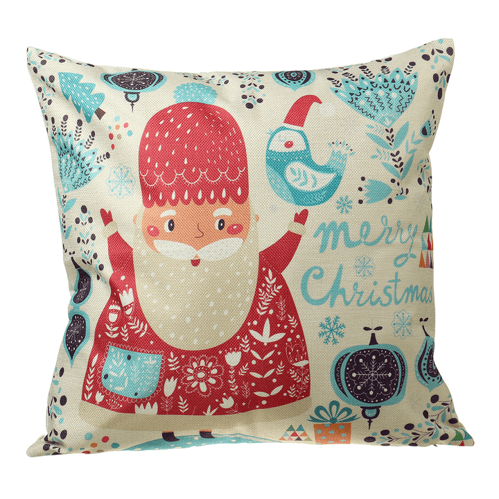 45*45Cm Christmas Cushion Cover Decorative Sofa Pillow Cover Case Seat Car Home Decor Throw Pillowcase for Home 2020 Christmas Decoration - MRSLM