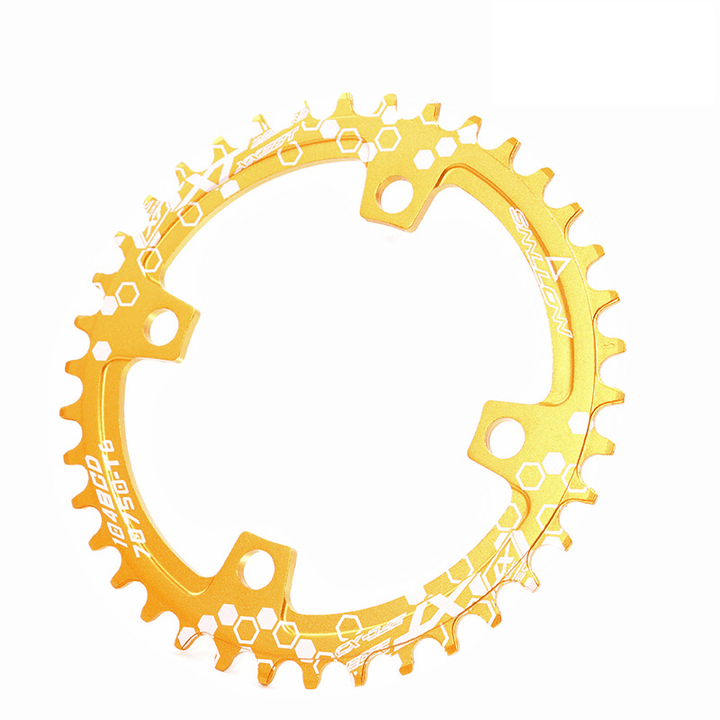 BIKIGHT BCD104 Chainring 32/34/36/38T Mountain Bike Discs Bike Components round Narrow Wide Chainring Bicycle Chainwheel - MRSLM