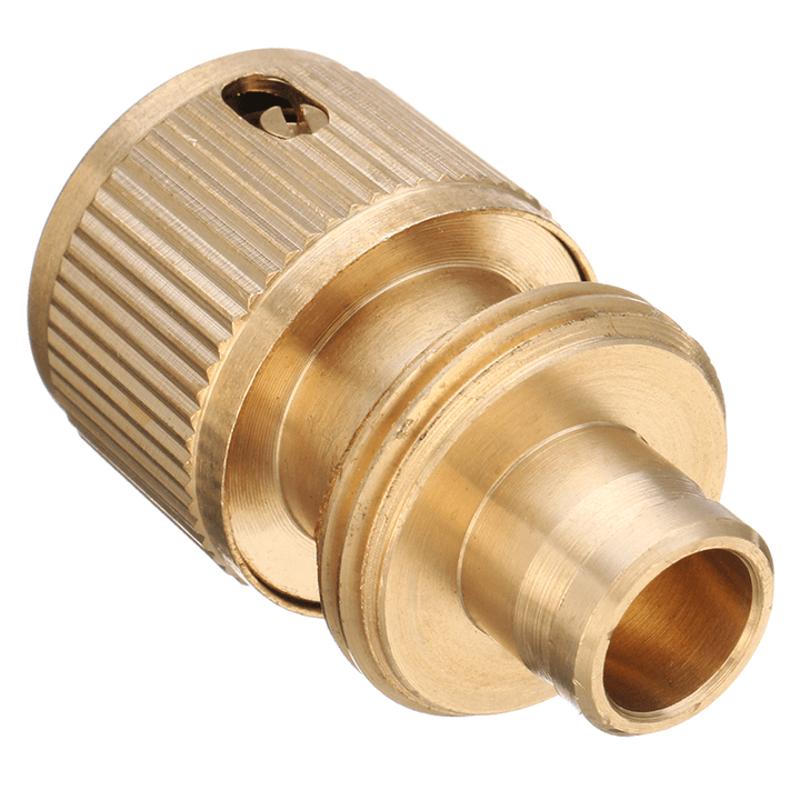 1/2 Inch Brass Water Tap Hose Pipe Connector Quick Hose Coupler Adapter with Water Stop