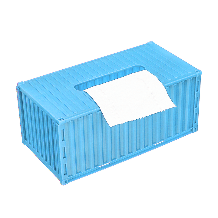 Tissue Napkin Box Shipping Container Paper Cover Storage Holder Home Office Car Case - MRSLM