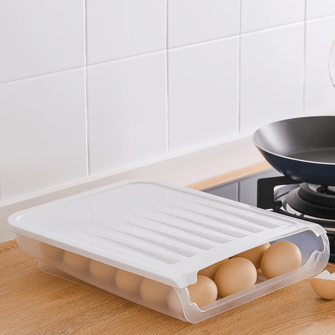 18 Grid Kitchen Egg Storage Eggs Holder Stackable Freezer Dust-Proof and Portable Egg Storage Container