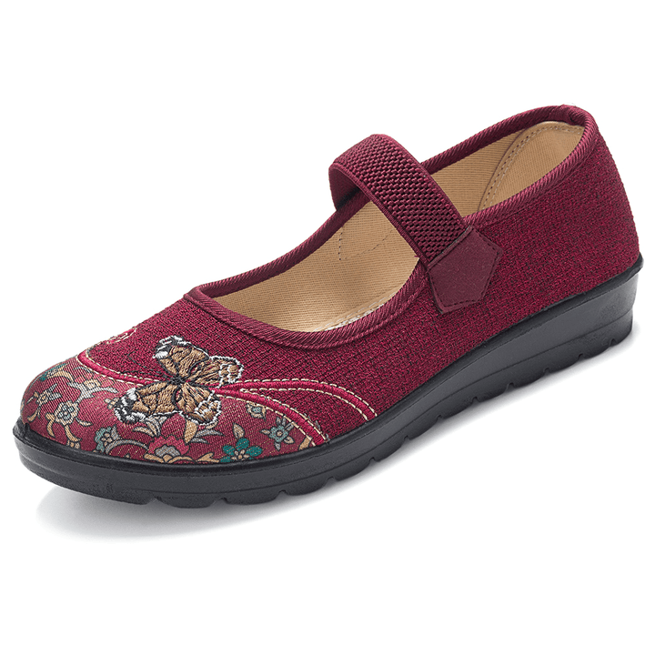 Women Comfy Non Slip Elastic Band Mary Jane Flat Loafers - MRSLM