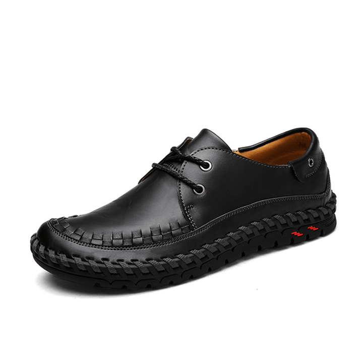 Lace up Leather Outdoor Oxfords Soft Sole Business Formal Shoes