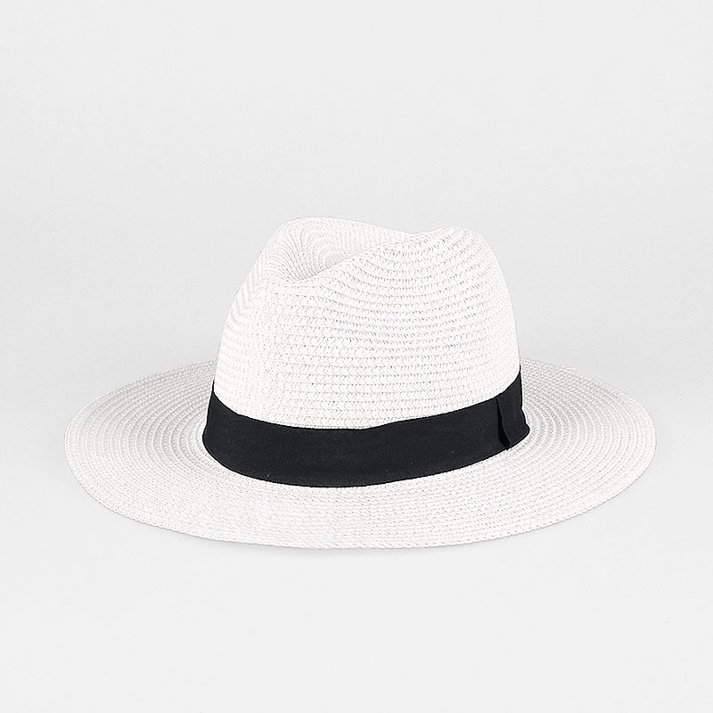 Wide Brim Sunscreen Sunshade Sun Hat Panama Straw Hat Female Couple Top Hat