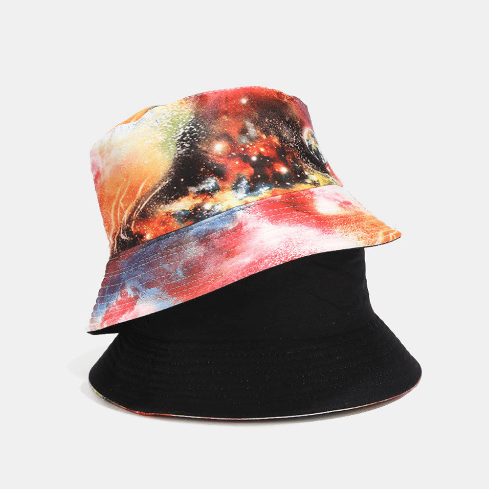 Graffiti Galaxy Fisherman Hat Women'S Cotton Basin Hat Bucket Hat