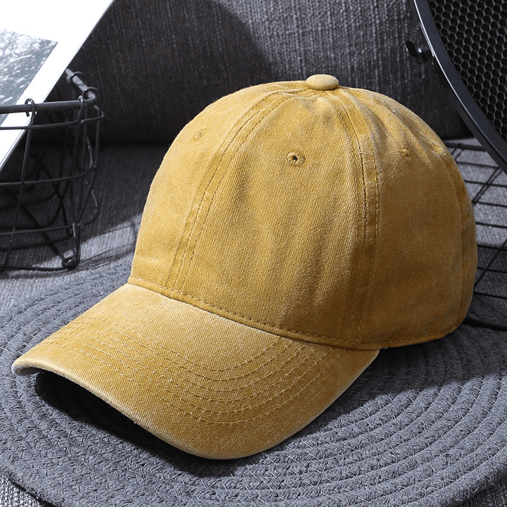 Washed Baseball Caps for Men and Women Outdoor Distressed Sun Hats Simple Caps