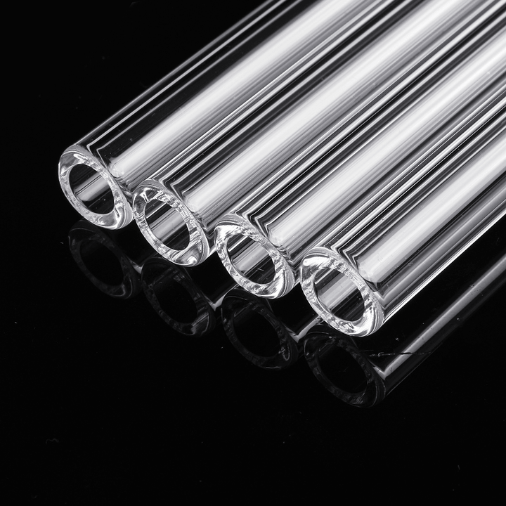 4Pcs Borosilicate Glass Blowing Tube 150Mm X 10Mm X 2.2Mm