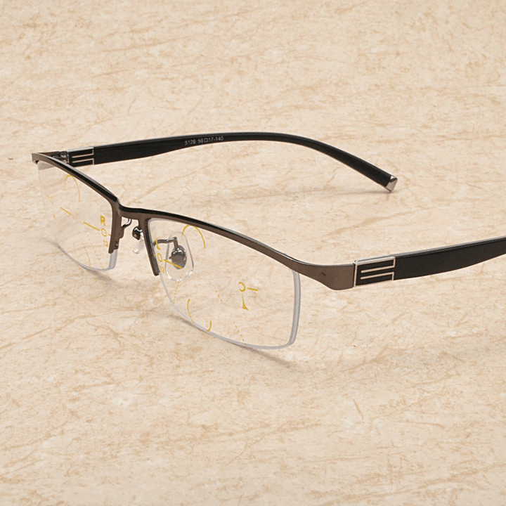 Far and near Multifunctional Metal Reading Glasses