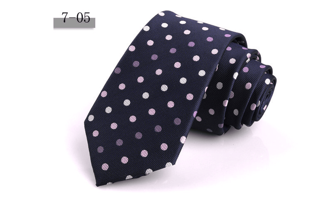 New Men'S 7Cm Striped Business Formal Tie