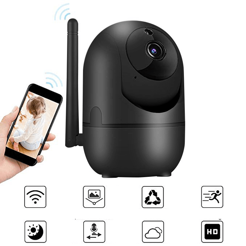 1080P HD Auto Track IP Camera P2P NAS RTSP ONVIF Surveillance Security Monitor Wifi Wireless Mini CCTV Indoor Camera