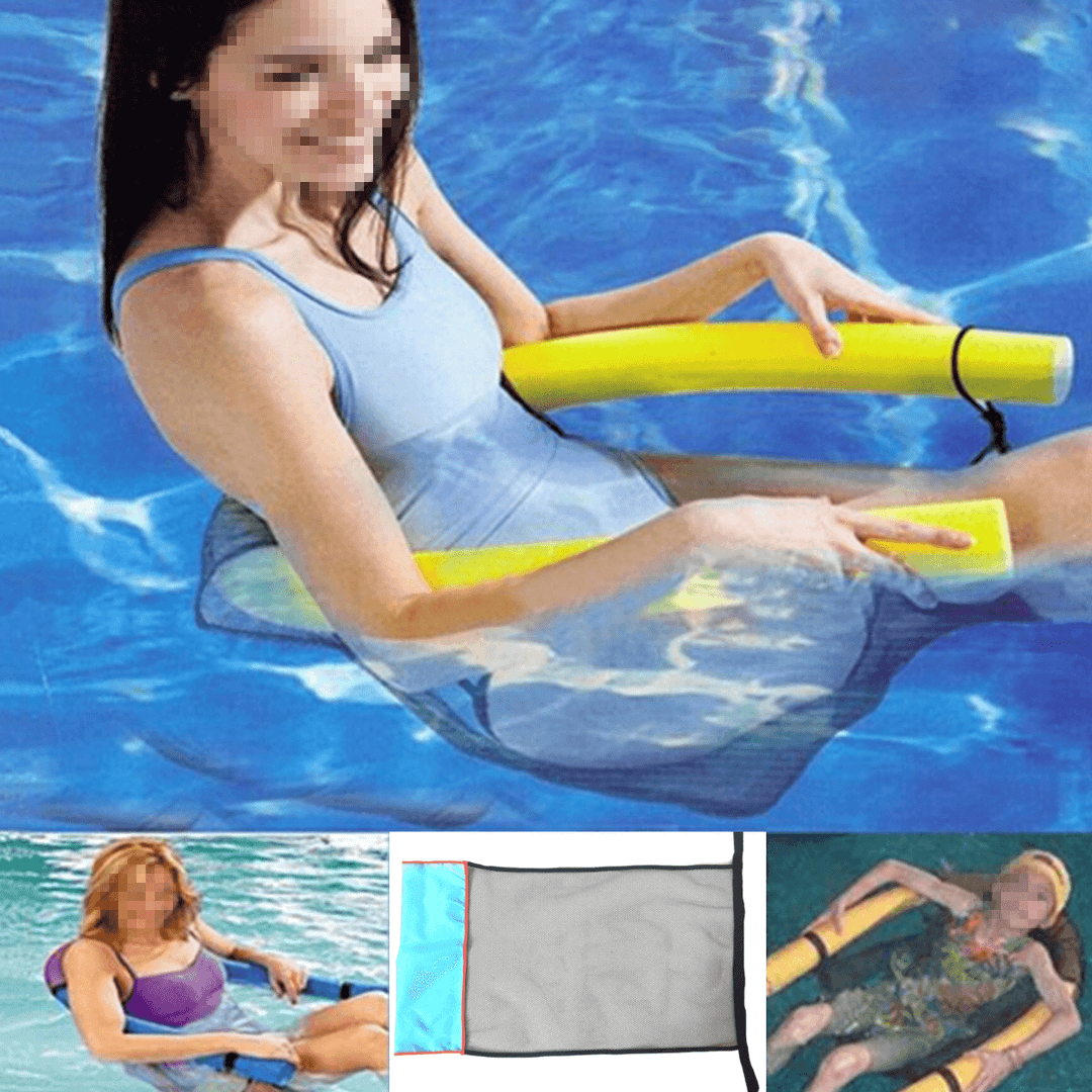 Pool Noodle Chair Net Swimming Bed Seat Floating Chair Net Portable Net Bag for Floating Pool Chairs DIY Accessories