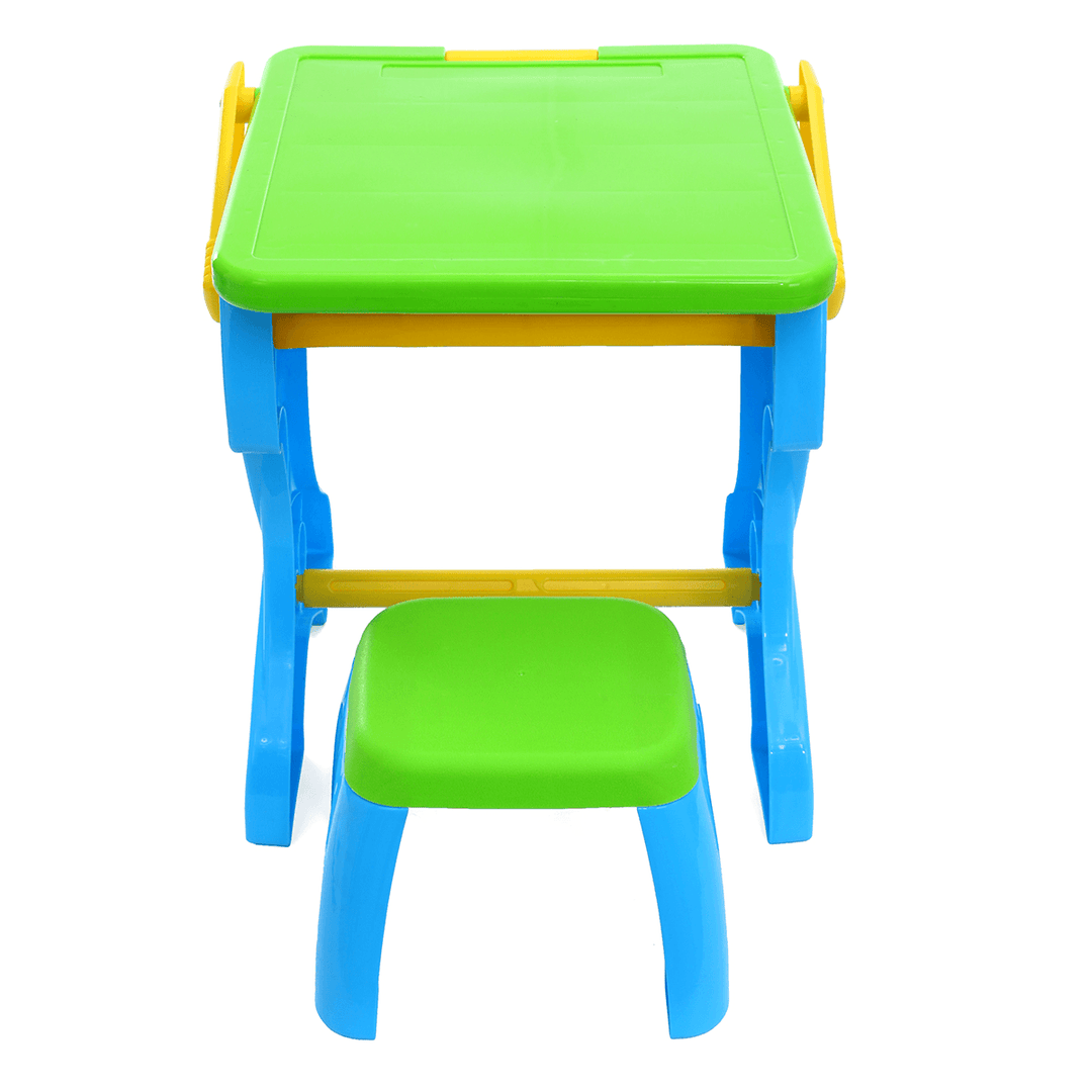 Multifunctional Folding Drawing Board Writing Board Learning Table with Chair Kid'S Educational Tools