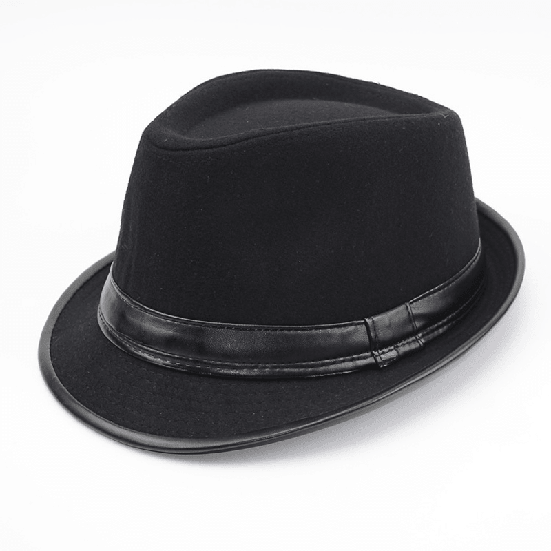 British Fashion Men Woolen Top Hat