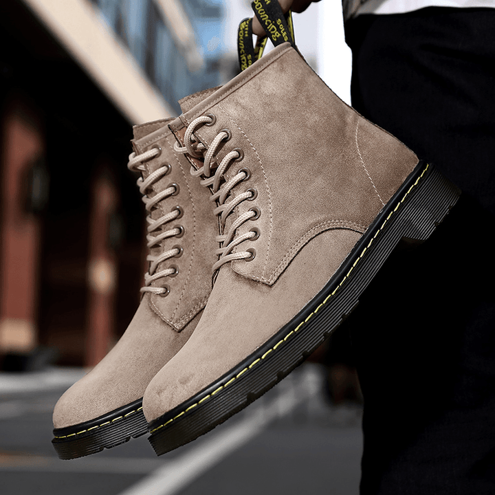 Men Classic Work Style Comfy Slip Resistant Casual Ankle Boots