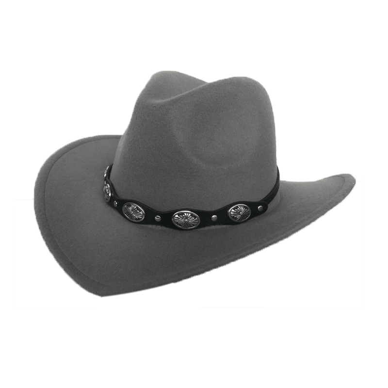 Punk Style Cowboy Hats and Felt for Men and Women