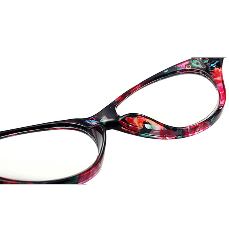 Women Cat Eye Flower Frame Reading Glasses