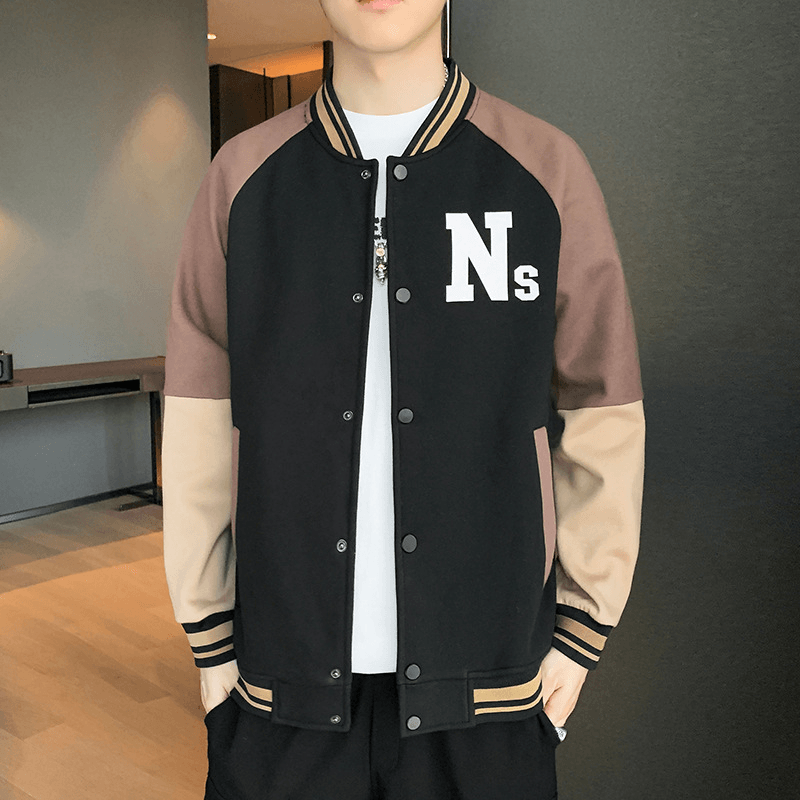 Men'S Trendy Jacket Coat Baseball Uniform