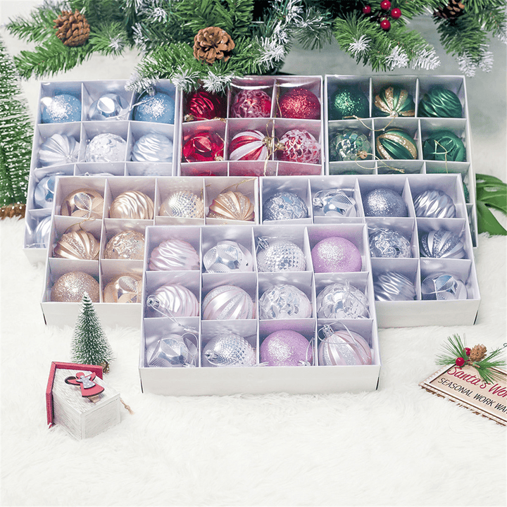 12Pcs 50Mm Christmas Tree Ball Baubles Decoration Xmas Hanging Party Ornaments