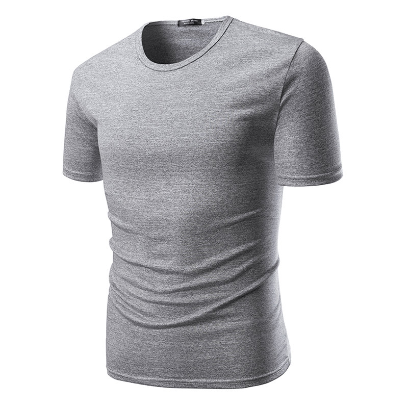 R Mens Cotton Short Sleeve O-Neck Slim T-Shirts