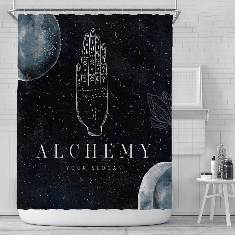 180X180Cm Waterproof Shower Curtain Star Shower Curtain Digital Printing Polyester Shower Curtain for Bathroom Decor - MRSLM