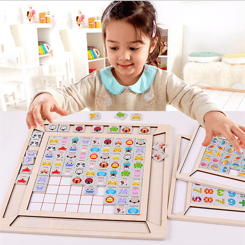 Magnetic Wooden Lianliankan Right Bumping Game for Early Childhood Education