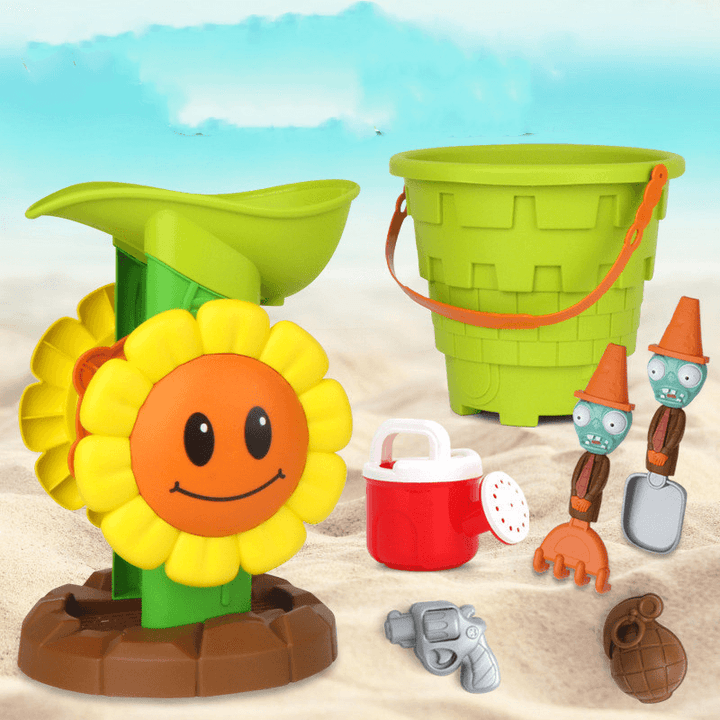 Large Beach Toy Car Plant Story Summer Thicken Beach Set