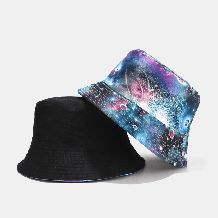 Graffiti Galaxy Fisherman Hat Women'S Cotton Basin Hat Bucket Hat