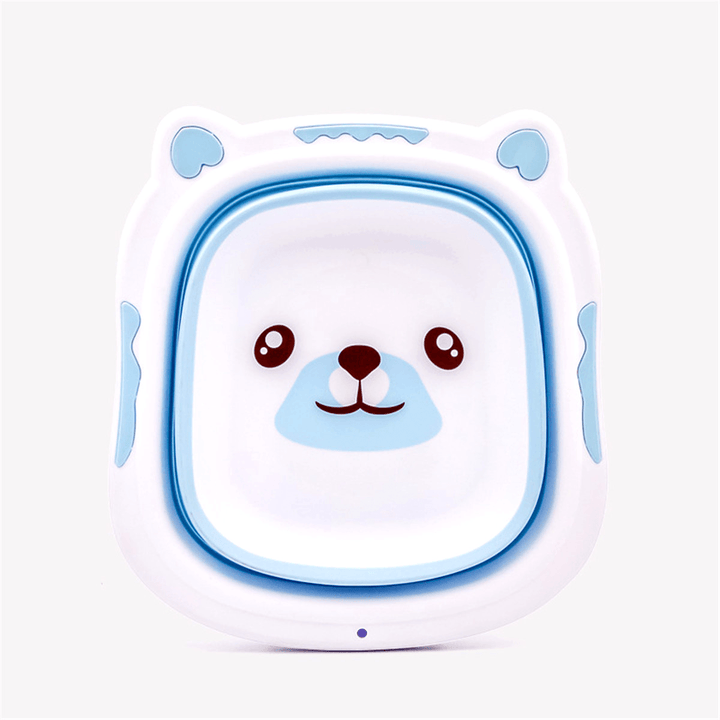 Baby Portable Folding Basin Washbasin for Kids Cute Cartoon Foldable Bath Tub - MRSLM